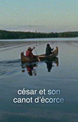 César et son canot d'écorce